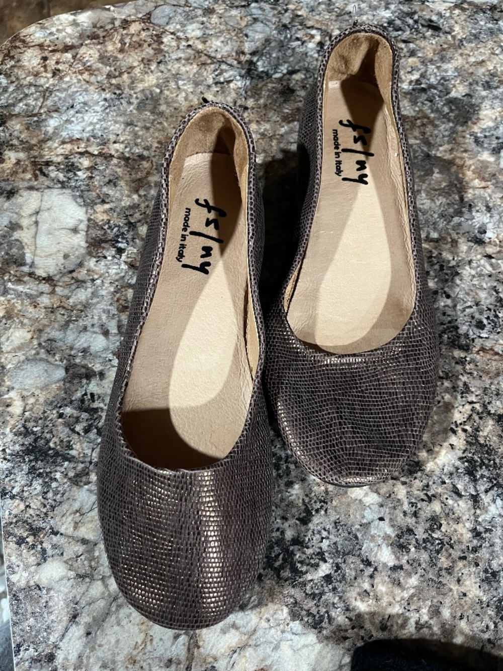 Fs/ny bronze colored ballet flats like new